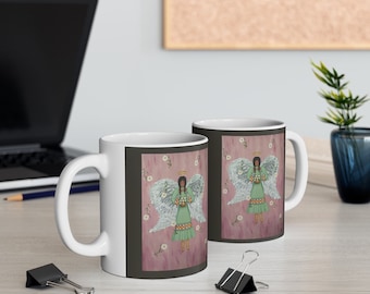 Tsalagi Ángel taza de café 11oz cerámica