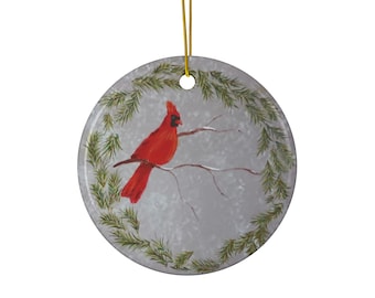 Adorno navideño de cardenal: recuerdo festivo para amantes de las aves