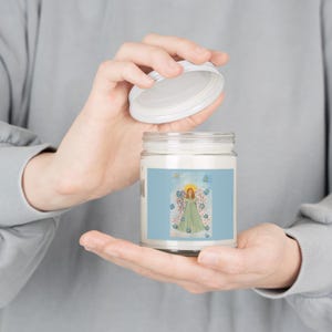 Blue Aster Angel Aromatherapy Soy Candles, 9oz, angel aromatherapy, angel candle, blue angel candle,  3 scents, angel decorative candle