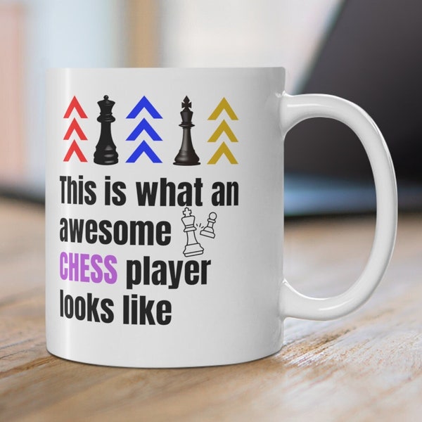 Chess Mug, tears of my  opponents  chess Lover Gift, Chess Player Gift, Chess cup , Coffee ceramic ,Chess pieces mug ,Gift for Chess Player