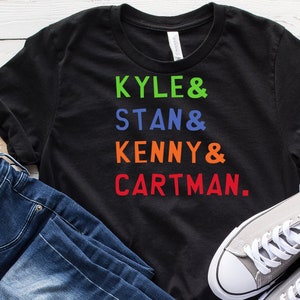 southpark t shirt, cartone animato, t shirt anni '90, regalo per i fan di southpark