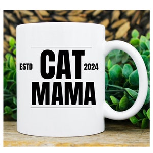 cat mama mug , Funny cat Coffee Mug, cat lover gifts ,Fur mama coffee mug, Cat mom mug, Feline animal, Mother's day gift, Paw prints design