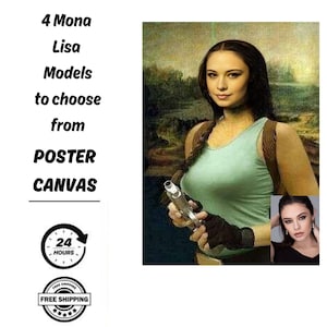 Custom Mona Lisa Portrait, Personalized Artwork from Your Photo, Mona Lisa Poster, Canvas, Historical Portrait, Unique Commission Painting.