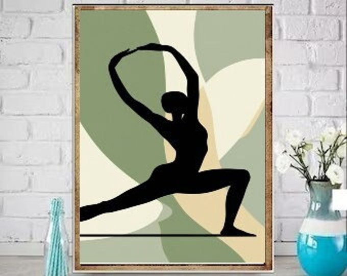 Namaste Print, Yoga Wall Art, gift for yoga lovers Yoga Gift