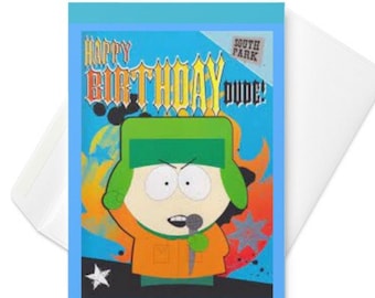 kyle  greeting card ,birthday card ,southpark birthday card , kyle birthday card,birthday card for him/ her