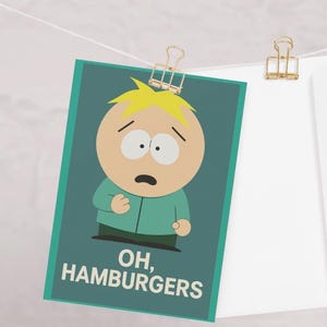 de voeux, carte d'anniversaire, anniversaire Southpark, carte A6 | Joyeux anniversaire | carte postale pour lui/elle | carte moderne | carte d'anniversaire des années 90