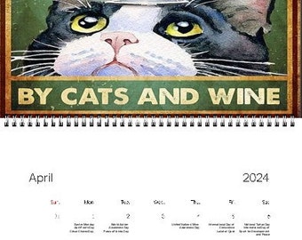 Calendrier mural Calendrier des chats - Itsy Bitsy Kitties 2024