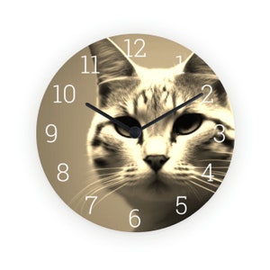 i do what i want  cat clock ,tabby Cat Wall Clock, Gift for Cat Lover, Cat Clock, Cat kitchen decor