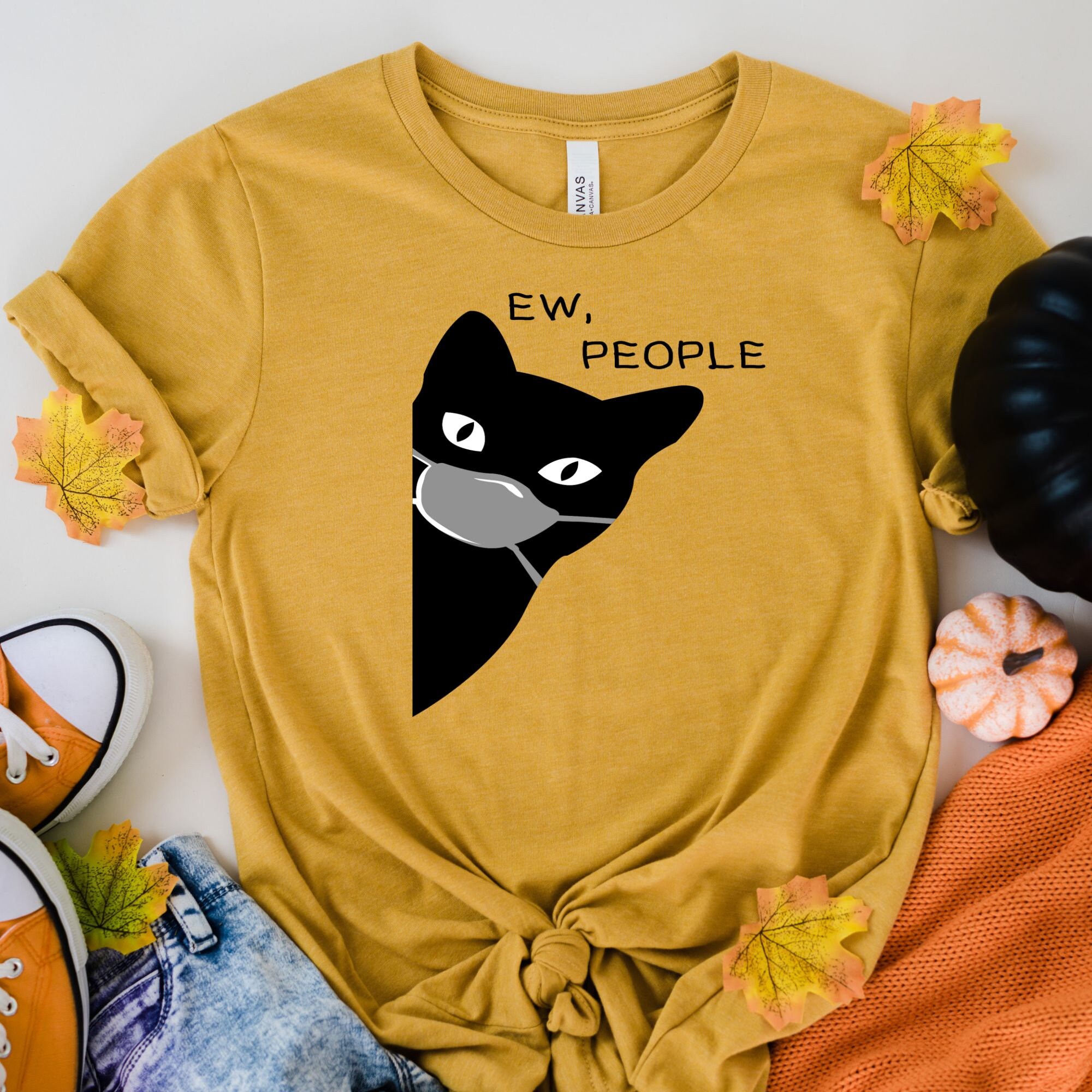 Ew People Black Cat Shirt retro Black Cat Shirt cat Lover Etsy Canada
