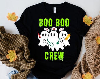 Boo Boo Crew Shirt, Halloween Nurse Shirts, Boo Crew Shirt, ghost  Nurse Shirt, Funny Nurse Shirt, Nurse Gift,