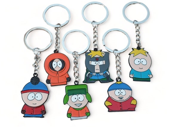 Southpark Plush Keyrings , 6 Piece Keyrings Sets of Southpark  Characters,backpack Keyring Charm,southpark Keychain 
