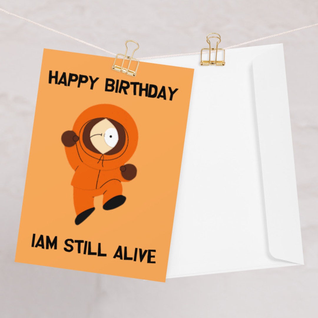 Kenny Mccormick Greeting Card birthday Card southpark - Etsy
