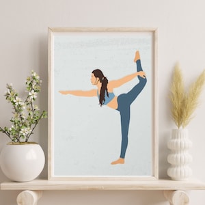 Yoga pose art  Print, Yoga Wall Art, gift for yoga lovers Yoga Gift