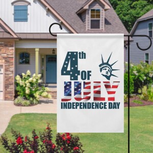 4th of July flag, patriotic flag, red white and blue flag, 4th of July garden flag, 4th of July decoration, summer garden flag, summer flag