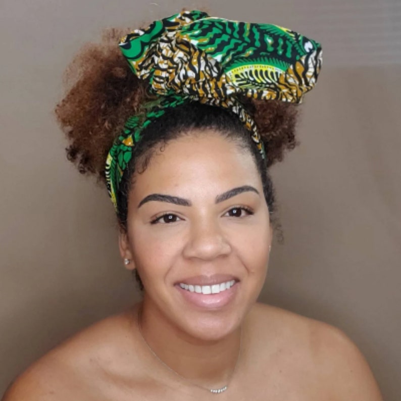 African Head Wrap, African Headwrap Accessory, Head Wrap for Black Women, African Head Scarf, African Head Band image 1
