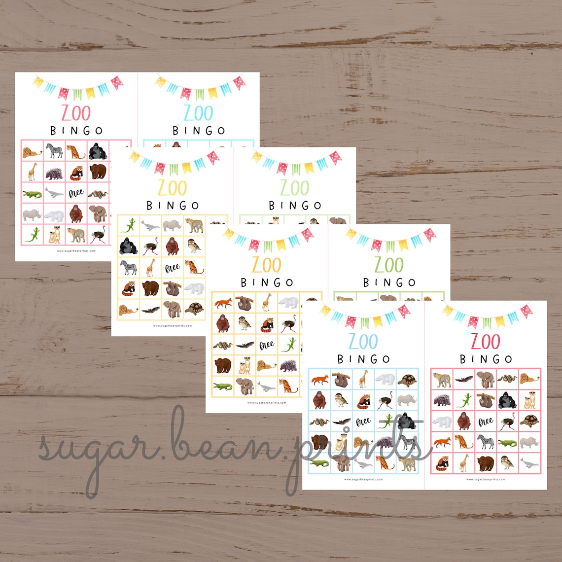 Buy Zoo BINGO Cards Printable Zoo Day Game Kids Animal Online in India