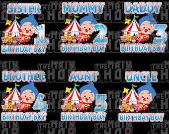 PLIM Payaso PLIM family designs PNG File ready to print Dtf, Dtg, sublimation