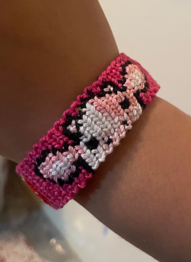 Strawberry Cow Alpha Pattern Friendship Bracelet Etsy