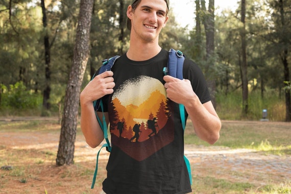 Hiking T Shirts, Take A Hike Shirt, Explore More Tshirt, Camping Outdoors  Adventure Apparel, Weekend Nature Wanderlust, Mens Gift for Men. 