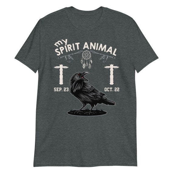 My Spirit Animal Raven T Shirt is a Native American Zodiac - Etsy My Spirit Animal Raven T Shirt is a Native American Zodiac - Etsy
