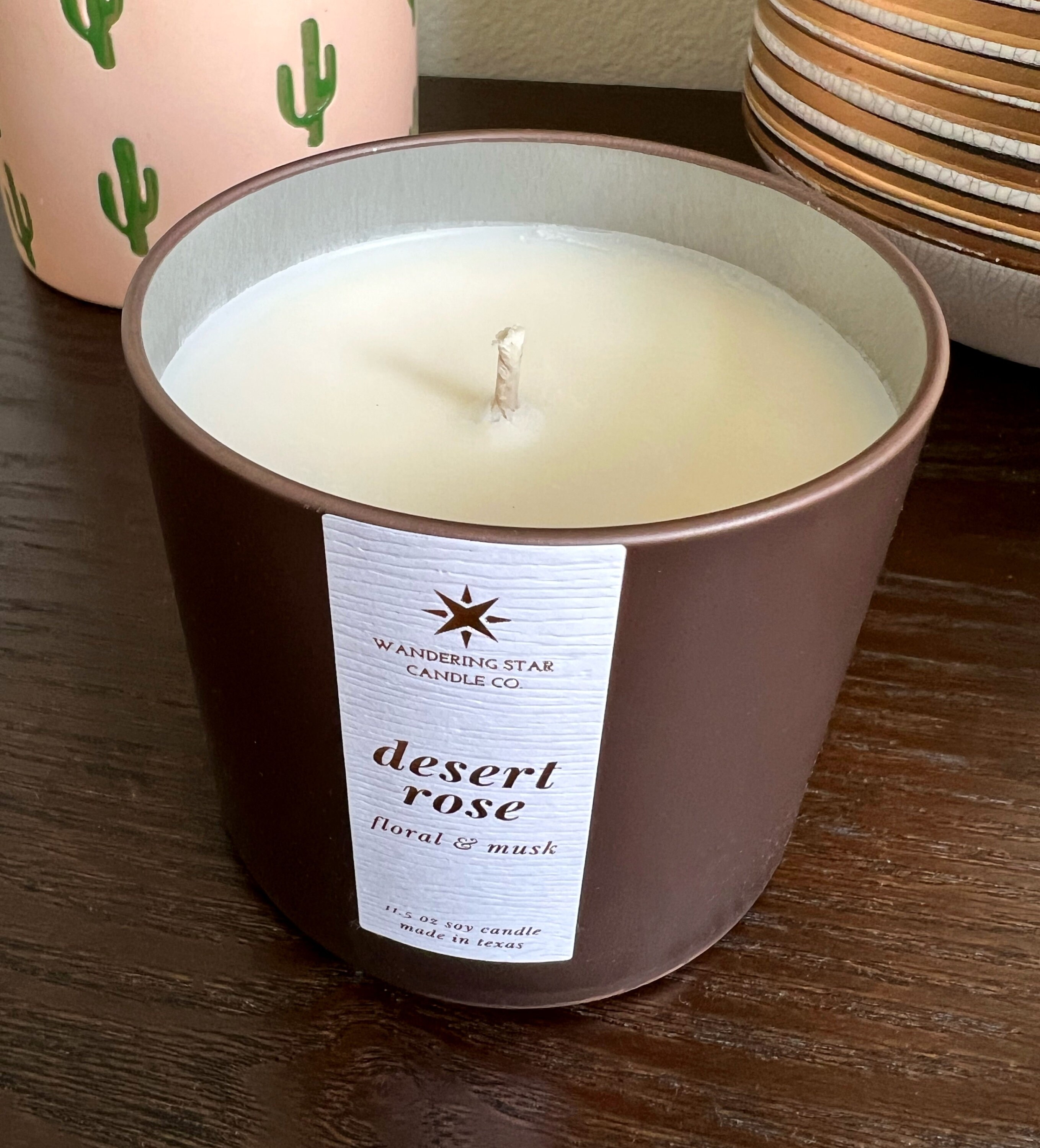 Desert Rose Candle Floral Candle Sandalwood Rose Musk Candle Luxury