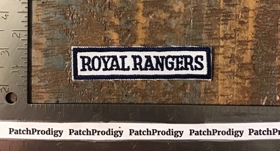 Vintage ROYAL RANGERS Logo Name Emblem Iron-On Pa… - image 1