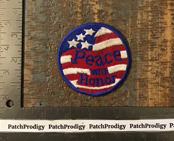 Peace with Honor 70s USA Patch