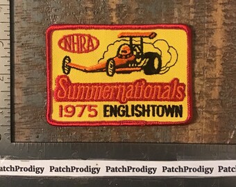 Vintage NHRA Summernationals Englishtown Drag Racing Patches – Black Shag  Vintage