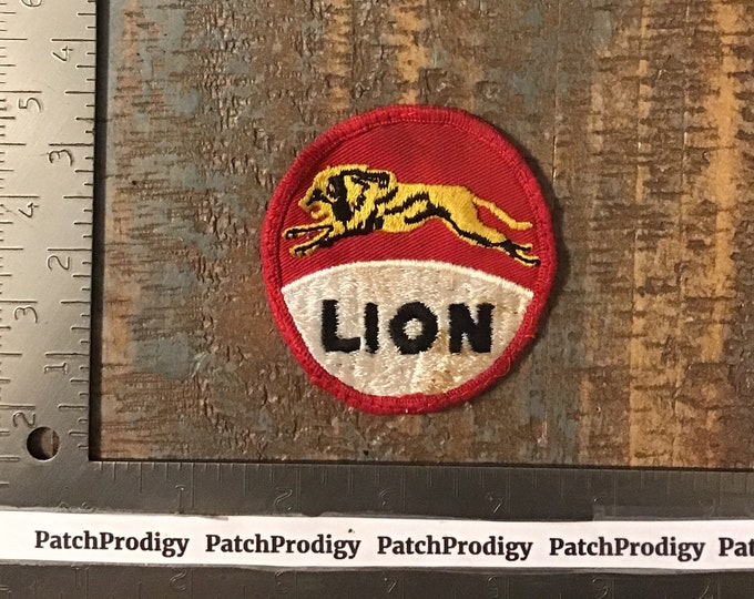 Vintage LION OIL Gas Petroleum Company Logo Sewon Patch 1960s Twill Etsy
