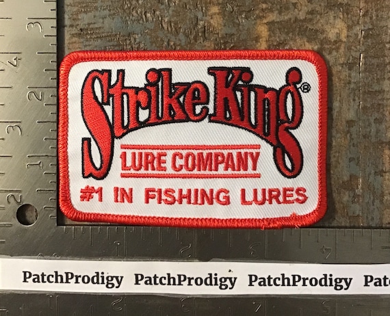 Vintage Strike King Lure Company 1 in Fishing Lures Iron-on Patch
