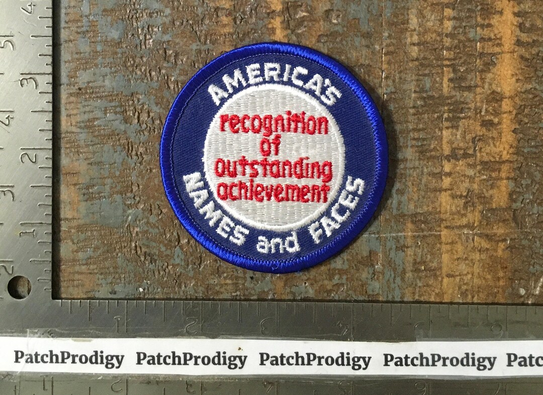 Outstanding Patch Vintage Americas Names and Faces Recognition of Outstanding Achievement ...