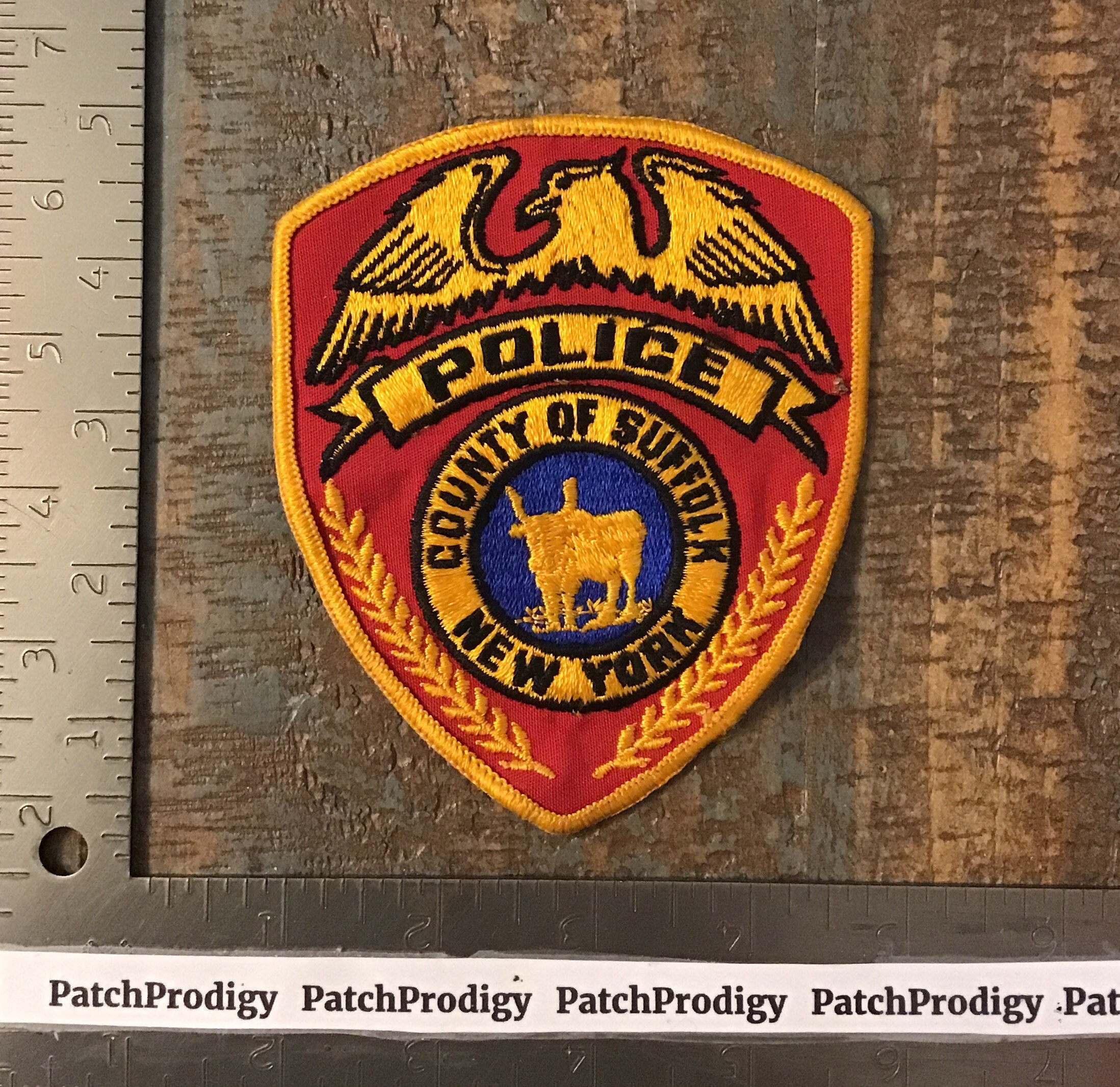iron-on/sew-on patch 0973 A NYPD Police 60 x 75 mm New York police department 