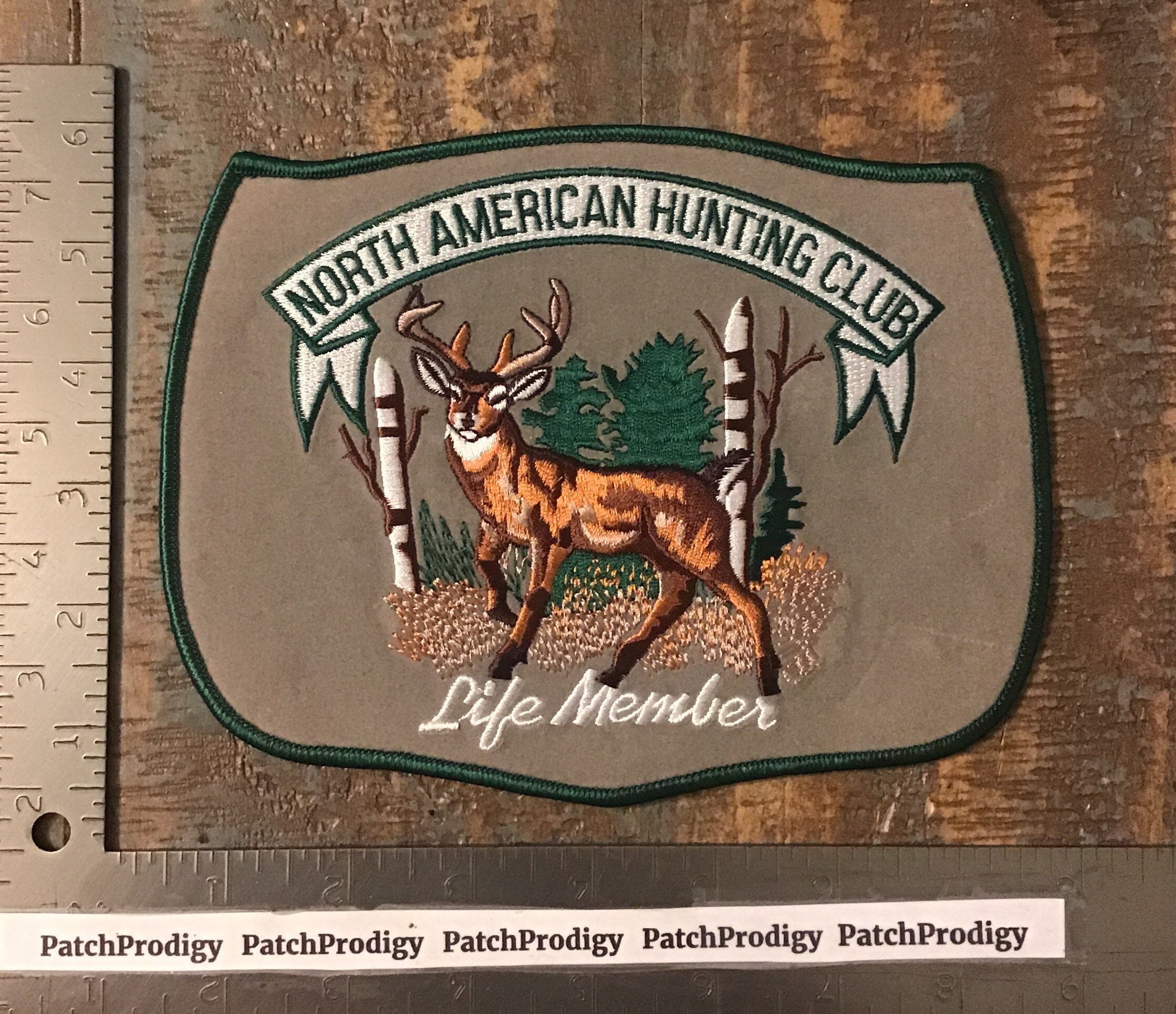 Vintage North American Hunting Club Life Member Deer Logo Back 