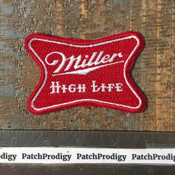 Vintage Miller High Life Beer Brewing Company Logo Sew-On Patch 1970’s