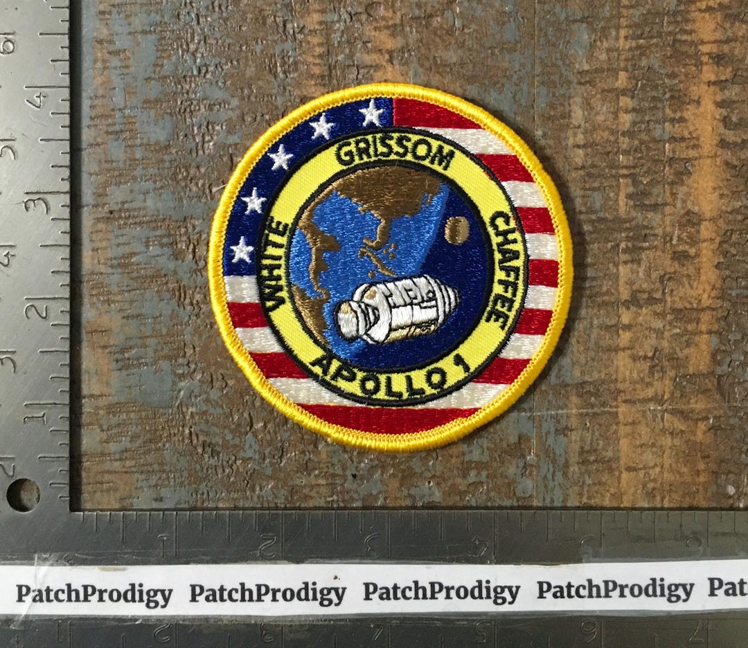 Vintage NASA Apollo 1 One Space Shuttle Mission Logo Emblem Sew-on ...