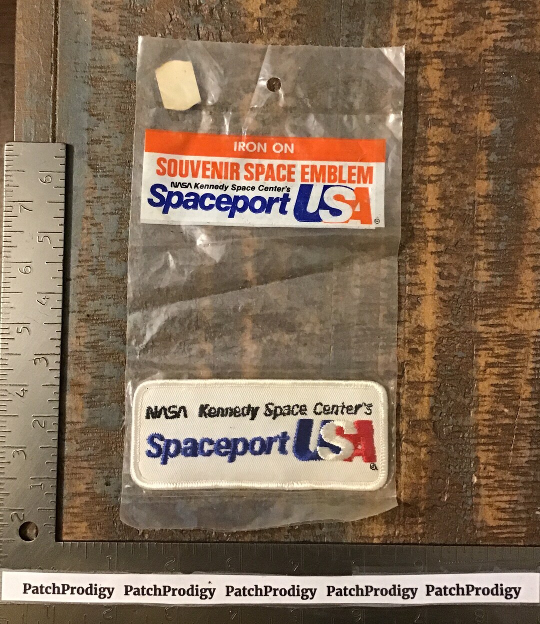 Vintage NASA Kennedy Space Center Spaceport USA Souvenir Iron-on Patch ...