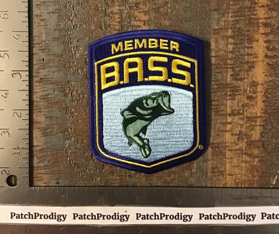 Vintage BASS Bass Anglers Sportsman Society MEMBER Iron-on Patch
