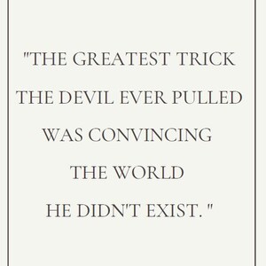 The Usual Suspects Verbal Kint Quote Digital Download