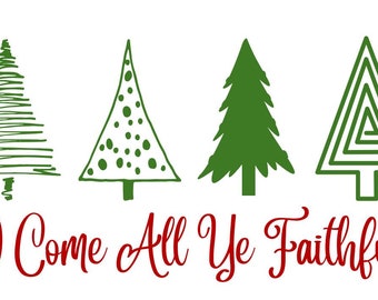 O Come All Ye Faithful Print - Etsy