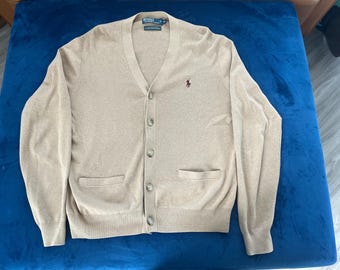 Cárdigan color camel de Ralph Lauren, talla M