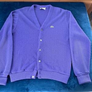 1980s Lacoste Cardigan - Etsy