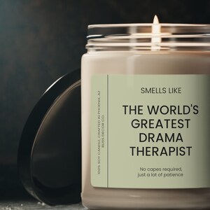 Drama Therapist Gift, Smells Like The World&#39;s Greatest Drama Therapist, Drama Therapy Decor, Drama Therapy Room Decor