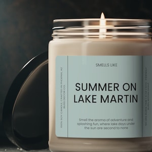 Riecht nach Sommer am Lake Martin - umweltfreundliche Sojakerze
