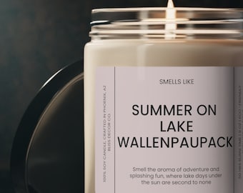 Smells like Summer on Lake Wallenpaupack - Handcrafted Eco-Friendly Soy Candle - Gift for Lake Wallenpaupack Lovers