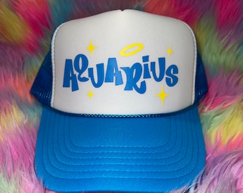 Zodiac Sign Trucker Hat - CUSTOMIZABLE