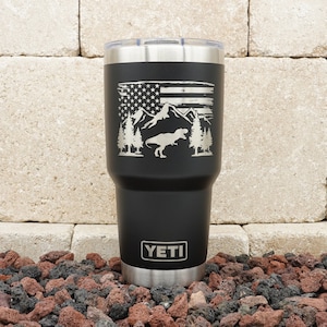 Laser Engraved Authentic Yeti 12oz Kids Bottle - T-Rex