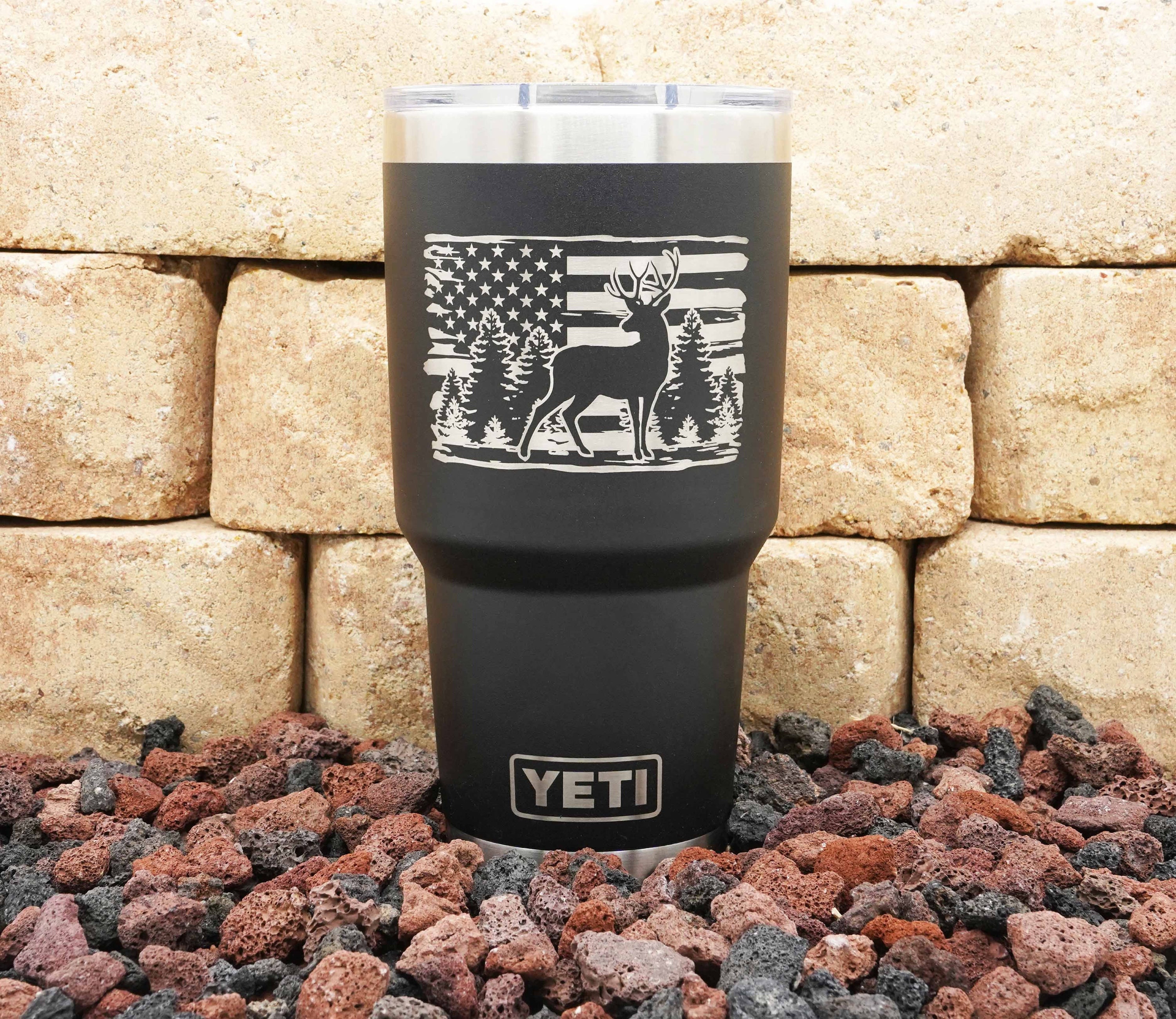 Yeti Mountain 35 oz Rambler with Straw Lid | Black Rifle Coffee Company