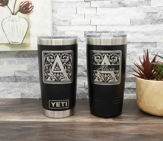 Custom Laser Engraved YETI Rambler 42oz Mug With Straw Lid 