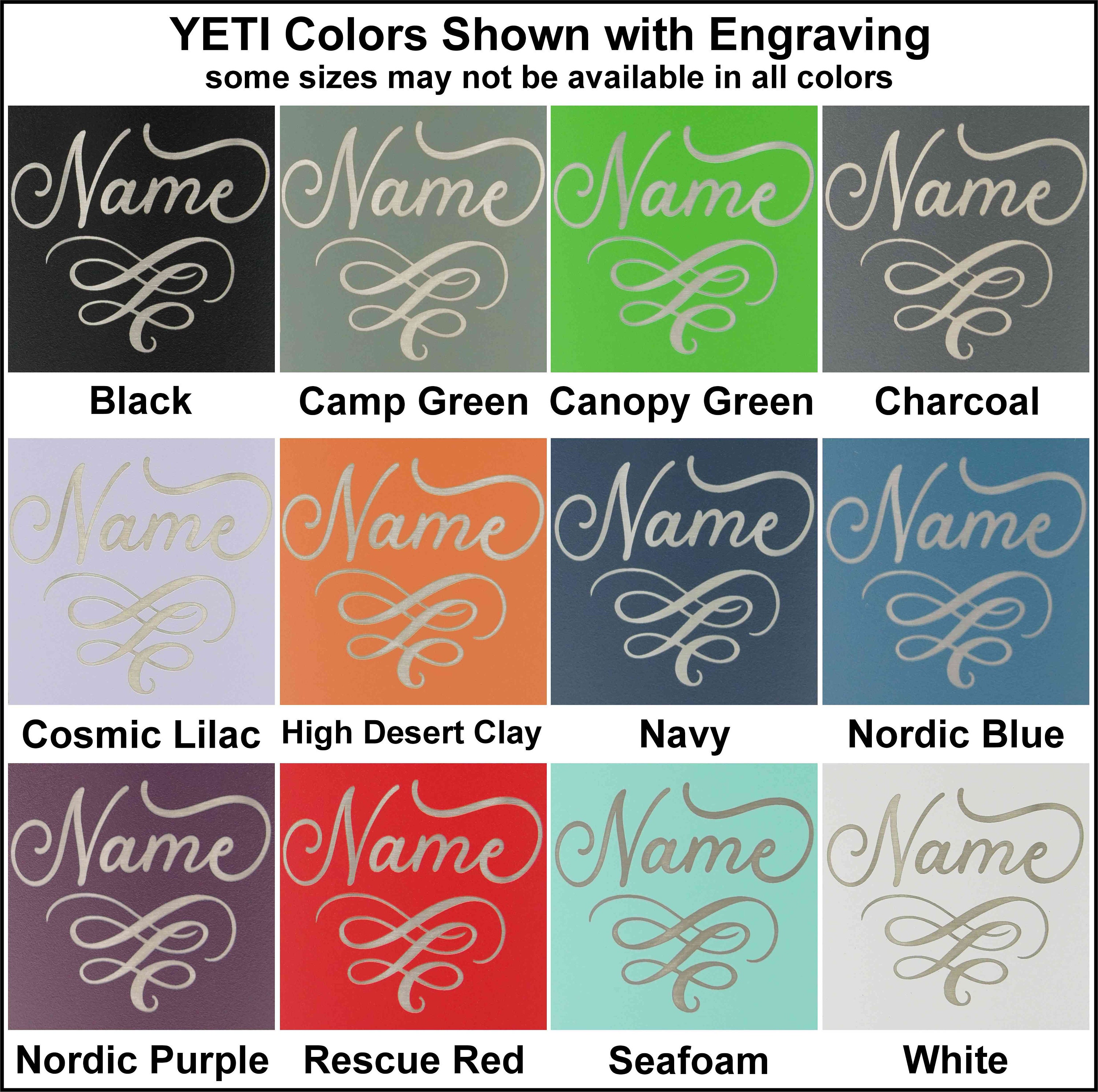 Laser Engraved YETI® or Polar Camel Tumbler with Lily Wrap-Around Desi