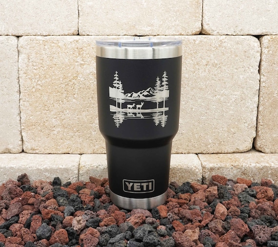 Laser Engraved Authentic YETI Rambler - LET'S GET LIT